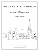 Magnificate Dominum Unison choral sheet music cover